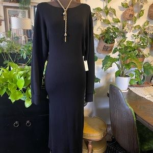 Classic Black Knit NWT Sweater Dress by Anthropologie